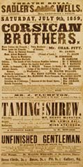 Poster for 'Taming the Shrew'