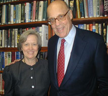 Leonard Millberg with President Tilghman