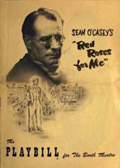 Playbill for 'Red Roses for Me'